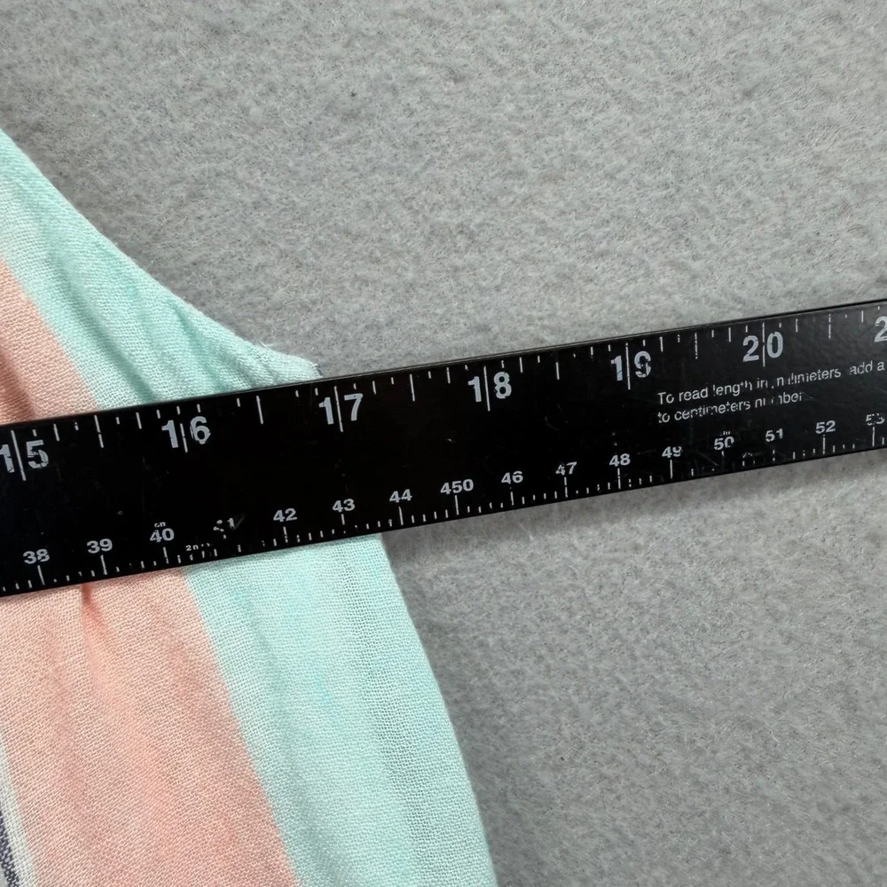 Rails Adora Dress Womens Medium Pastel Blue Peach Highland Stripe Coastal Boho - Picture 8 of 12